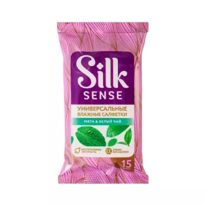 Ola Silk Sense Белый чай и мята салфетки влажные универсальные 15 шт