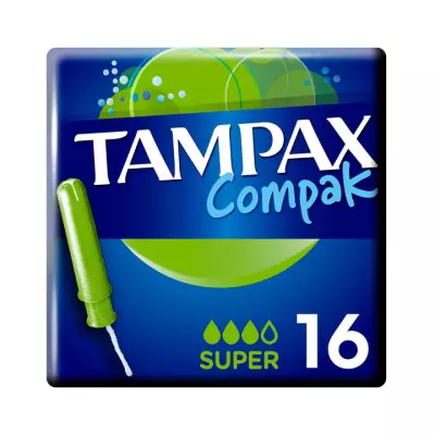 Tampax Compak Super Duo тампоны гигиенические женские 16 шт