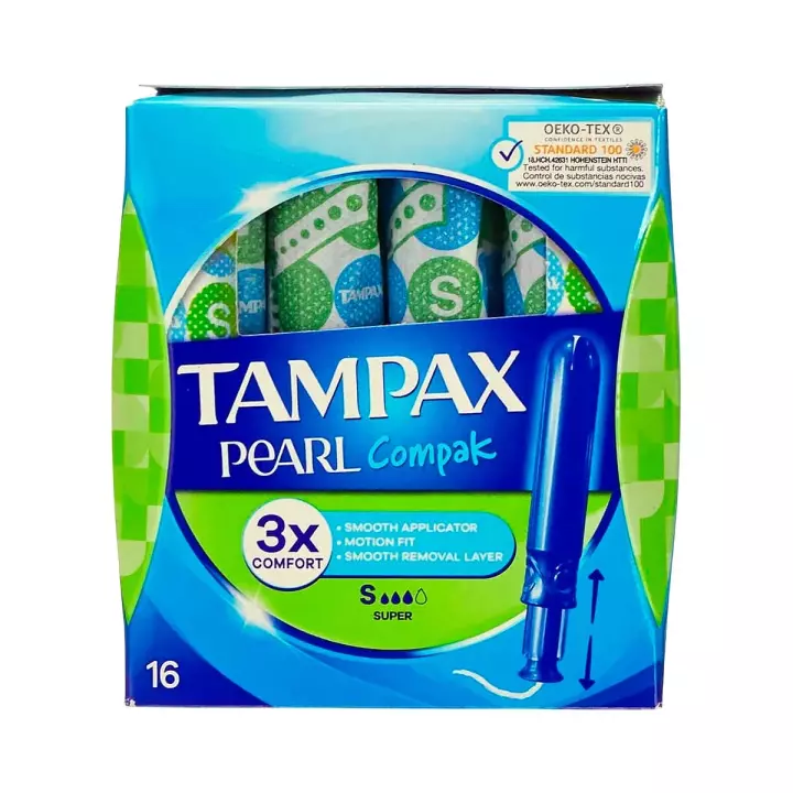 Tampax Pearl Compak Super Duo тампоны гигиенические женские 16 шт