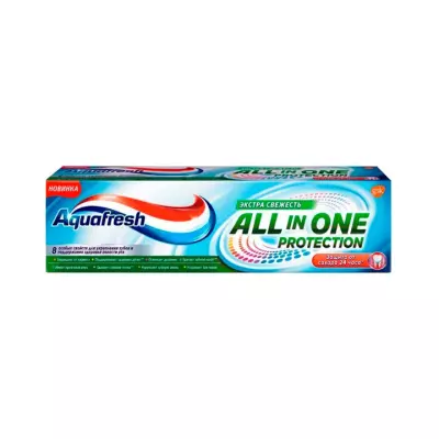 Aquafresh All-in-One Protection Extra Fresh зубная паста 100 мл туба 1 шт
