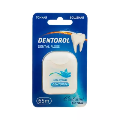 Dentorol мята зубная нить 65 м 1 шт