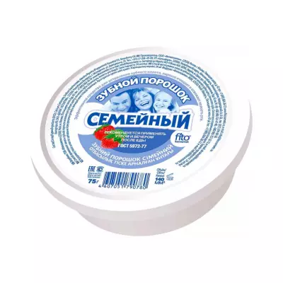 Фитокосметик Семейный зубной порошок 75 г банка 1 шт