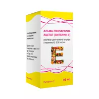 Альфа-токоферола ацетат (витамин Е) 300 мг/мл раствор для приема внутрь масляный 50 мл флакон 1 шт