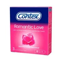 Contex Romantic Love презервативы из натурального латекса ароматизированные 3 шт