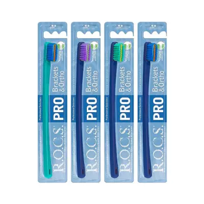 R.O.C.S. PRO Brackets & Ortho зубная щетка мягкая 1 шт