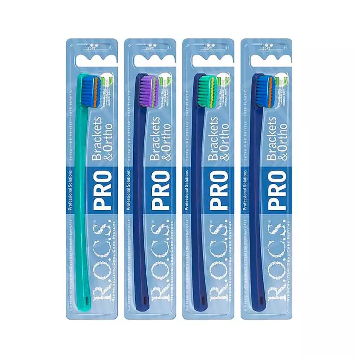 R.O.C.S. PRO Brackets & Ortho зубная щетка мягкая 1 шт