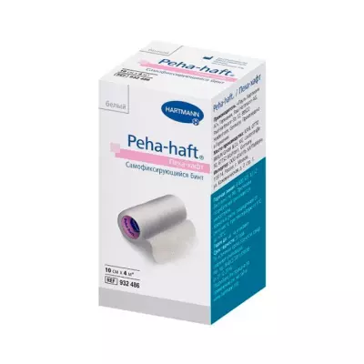 Peha-haft (Пеха-хафт) бинт фиксирующий эластичный самофиксирующийся 10х400 см 1 шт Hartmann