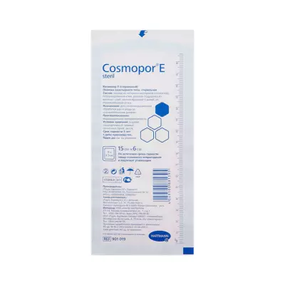 Cosmopor Е steril повязка пластырного типа стерильная 15x6 см 1 шт Hartmann