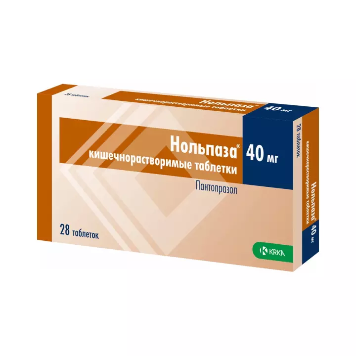 Нольпаза 40 мг таблетки кишечнорастворимые 28 шт