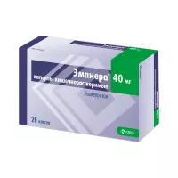 Эманера 40 мг капсулы кишечнорастворимые 28 шт