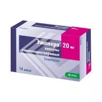 Эманера 20 мг капсулы кишечнорастворимые 14 шт
