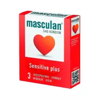 Masculan Sensitive Plus презервативы из натурального латекса нежные 3 шт