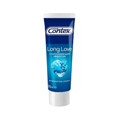 Contex Long Love интимный гель-смазка с охлаждающим эффектом туба 30 мл 1 шт