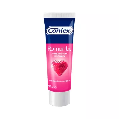Contex Romantic интимный гель-смазка с ароматом клубники туба 30 мл 1 шт