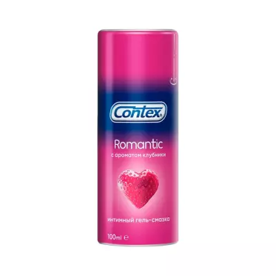 Contex Romantic интимный гель-смазка с ароматом клубники флакон 100 мл 1 шт
