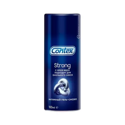 Contex Strong интимный гель-смазка с алоэ вера флакон 100 мл 1 шт