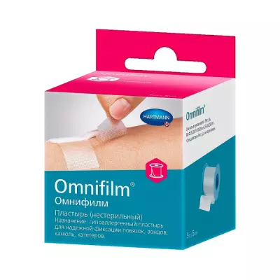 Omnifilm пластырь на основе из прозрачной пленки на катушке нестерильный 5х500 см 1 шт Hartmann