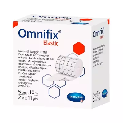 Omnifix Elastic пластырь фиксирующий на основе из нетканого материала в рулоне нестерильный 5х1000 см 1 шт Hartmann