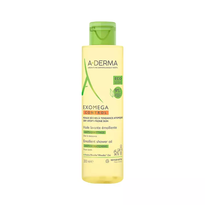 A-Derma Exomega Control смягчающее масло для душа 200 мл 1 шт