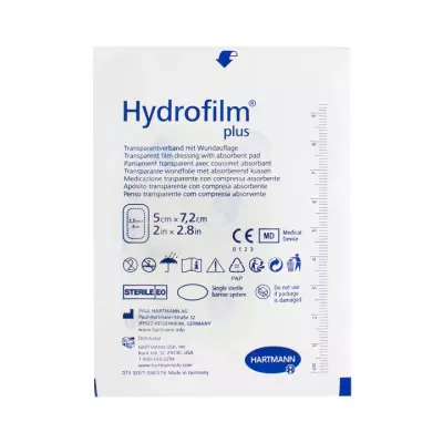 Hydrofilm plus повязка пластырного типа стерильная 5х7,2 см 1 шт Hartmann