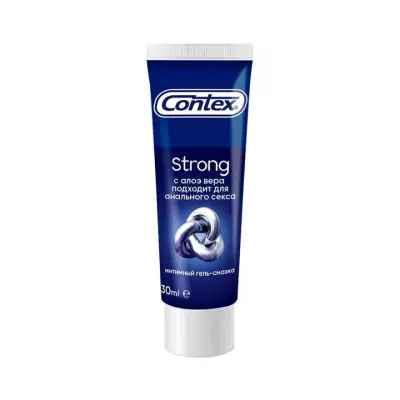 Contex Strong интимный гель-смазка с алоэ вера туба 30 мл 1 шт