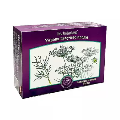 Укропа пахучего плоды сырье цельное 100 г пачка 1 шт