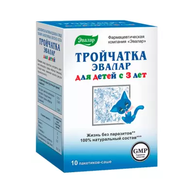 Тройчатка Эвалар для детей порошок для приготовления раствора для приема внутрь 3,6 г 10 шт