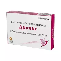 Дронис 3 мг+0,02 мг таблетки покрытые оболочкой 24 шт