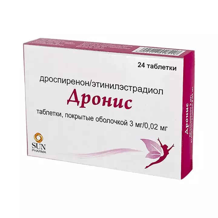 Дронис 3 мг+0,02 мг таблетки покрытые оболочкой 24 шт