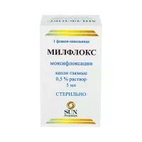 Милфлокс 0,5 % капли глазные 5 мл флакон-капельница 1 шт