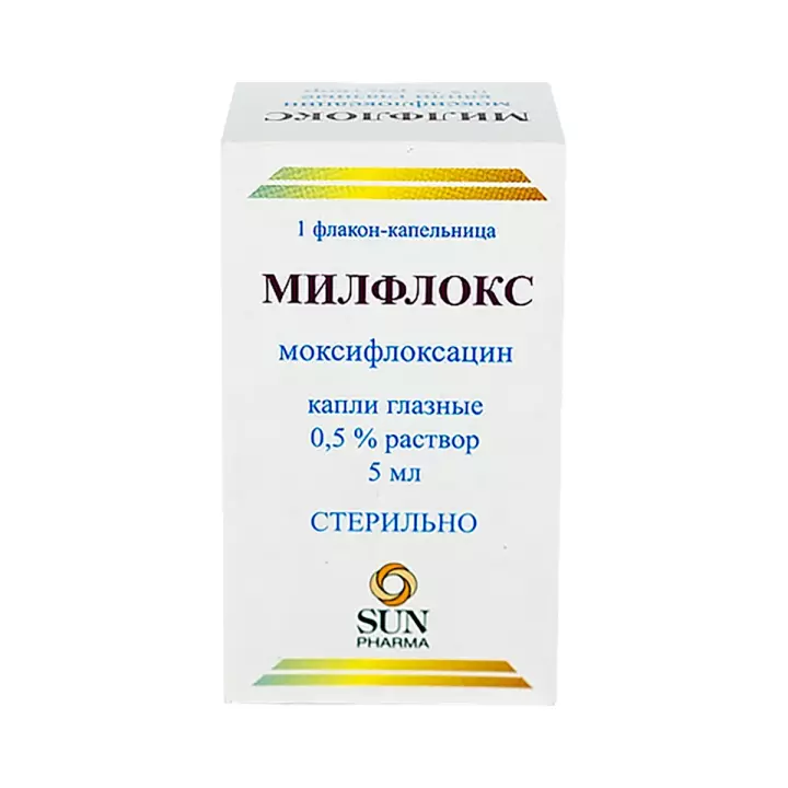 Милфлокс 0,5 % капли глазные 5 мл флакон-капельница 1 шт
