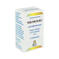 Милфлокс 0,5 % капли глазные 5 мл флакон-капельница 1 шт
