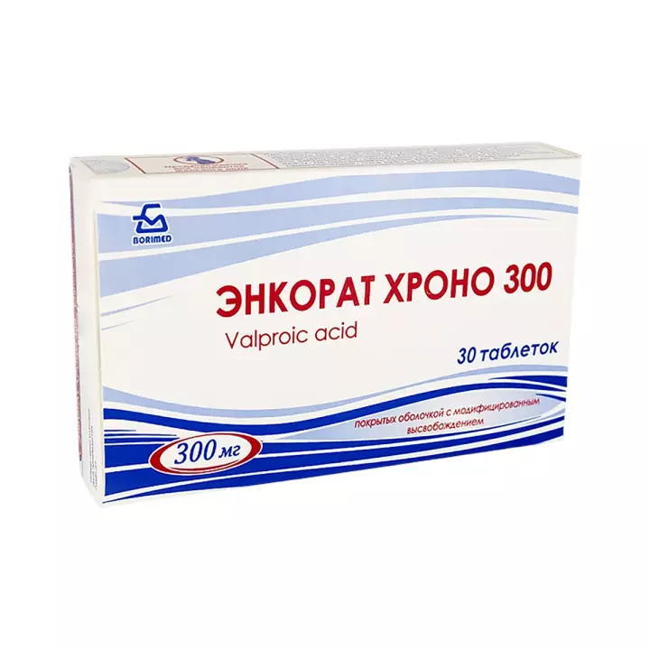 Энкорат Хроно 300 мг таблетки с модифицированным высвобождением 30 шт