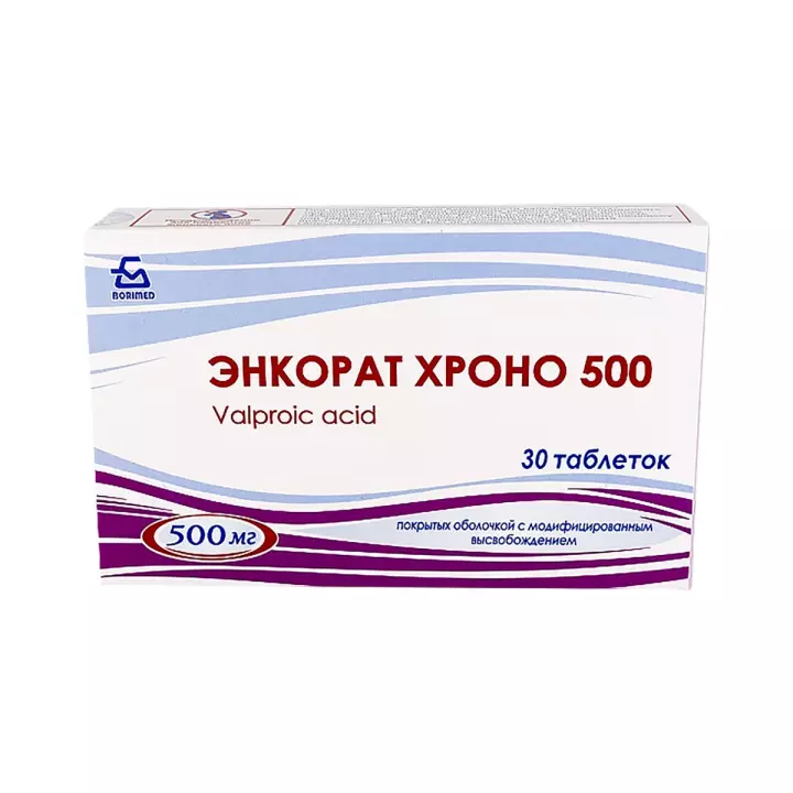 Энкорат Хроно 500 мг таблетки с модифицированным высвобождением 30 шт