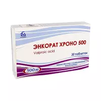 Энкорат Хроно 500 мг таблетки с модифицированным высвобождением 30 шт