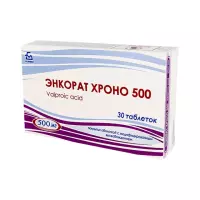 Энкорат Хроно 500 мг таблетки с модифицированным высвобождением 30 шт