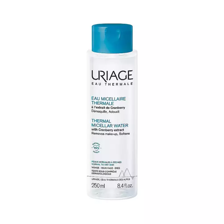 Uriage очищающая мицеллярная вода на основе термальной воды для нормальной и сухой кожи лица и контура глаз 250 мл 1 шт