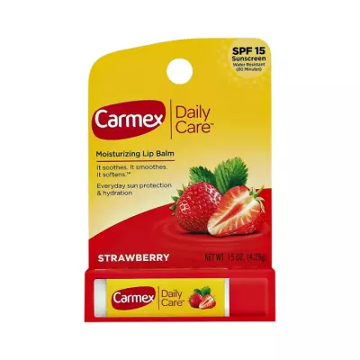 Carmex Daily Care SPF 15 клубника бальзам для губ в стике 4,25 г 1 шт