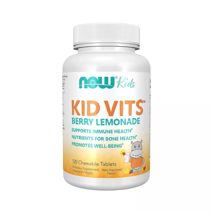 NOW Детские витамины Ягодный лимонад таблетки жевательные 1300 мг 120 шт