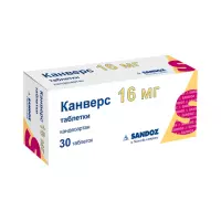 Канверс 16 мг таблетки 30 шт