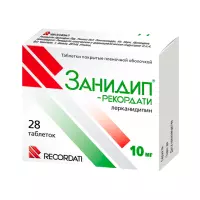 Занидип-Рекордати 10 мг таблетки покрытые пленочной оболочкой 28 шт