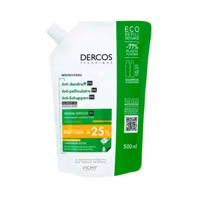 Vichy Dercos Technique интенсивный шампунь-уход против перхоти для сухих волос 500 мл 1 шт