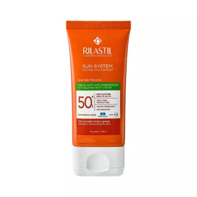 Rilastil Sun System Water Touch SPF 50+ солнцезащитный матирующий крем для кожи с несовершенствами 50 мл 1 шт