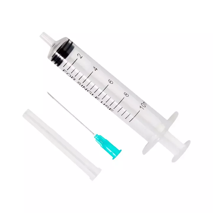 Шприц двухкомпонентный 10Б Луер 10 мл с иглой 100 шт Медпласт