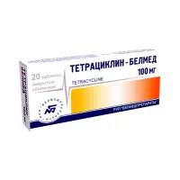 Тетрациклин-Белмед 100 мг таблетки покрытые пленочной оболочкой 20 шт