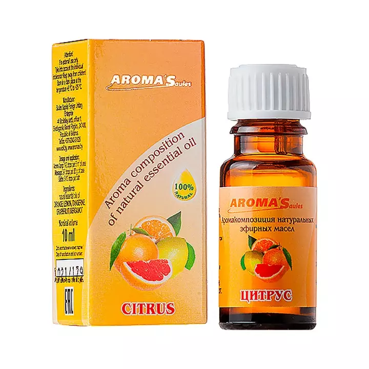 Аромакомпозиция эфирных масел Цитрус 10 мл 1 шт AROMA'Saules