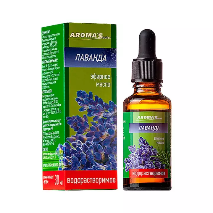 Масло эфирное водорастворимое Лаванда 30 мл 1 шт AROMA'Saules