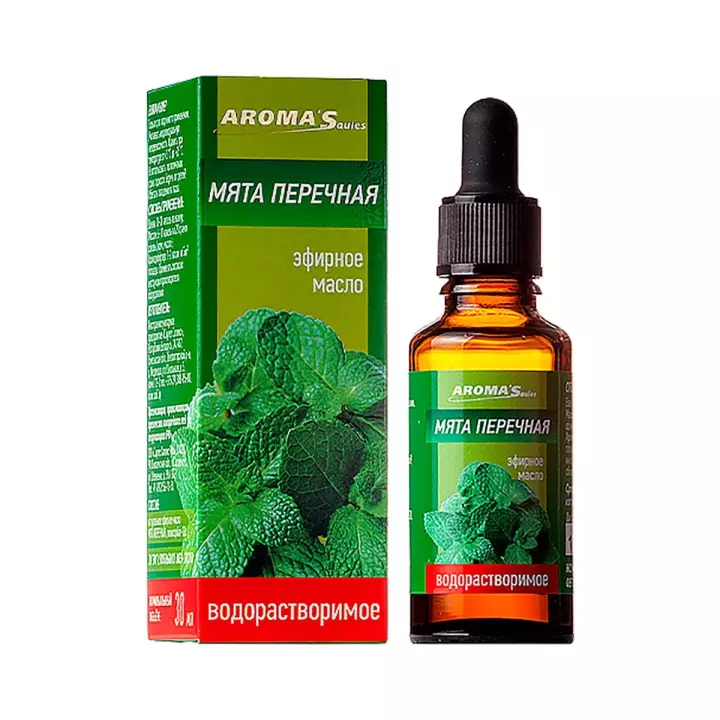 Масло эфирное водорастворимое Мята перечная 30 мл 1 шт AROMA'Saules