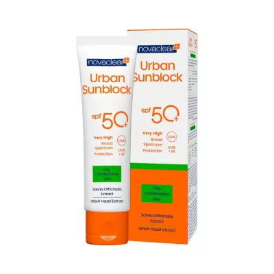 Novaclear Urban Sunblock защитный крем для жирной и комбинированной кожи SPF 50+ 40 мл 1 шт