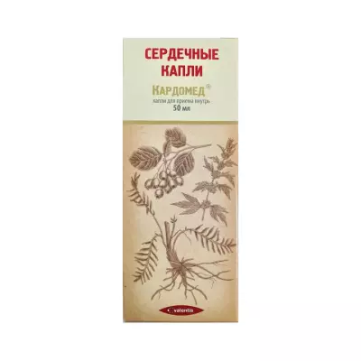Сердечные капли Кардомед для приема внутрь 50 мл флакон-капельница 1 шт